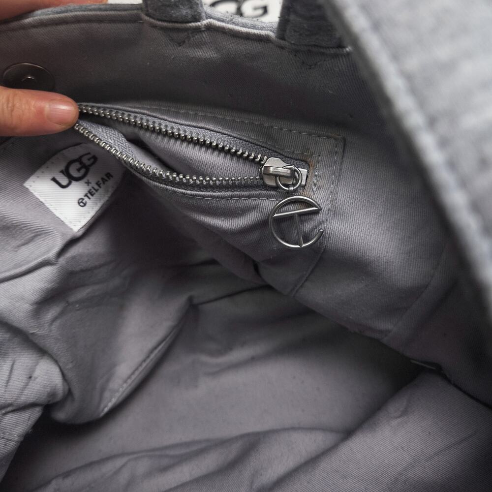 UGG x Telfar Heather Gray Tote Bag Minimalist Streetwear Luxury - Picture 6 of 8